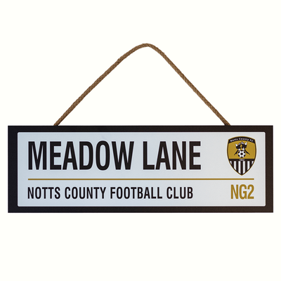 MEADOW LANE WOODEN SIGN