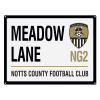 NOTTS Mini Meadow Lane Street Sign