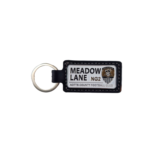 NOTTS Leather Meadow Lane Keyring