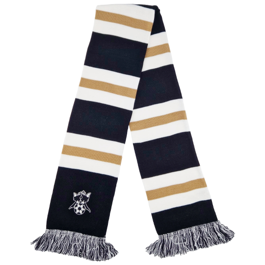 NOTTS Embroidered Striped Scarf