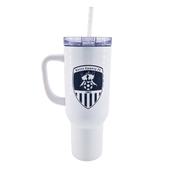 NOTTS White Travel Tumbler